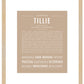 Tillie | Name Art Print