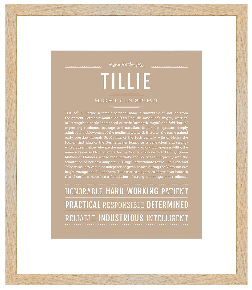 Tillie | Name Art Print