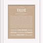 Tillie | Name Art Print