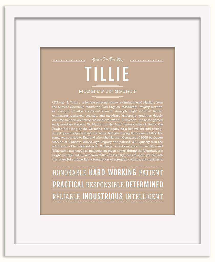 Tillie | Name Art Print
