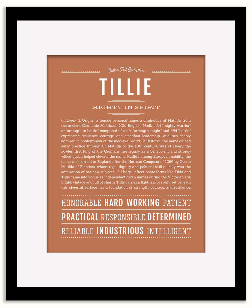 Tillie | Name Art Print
