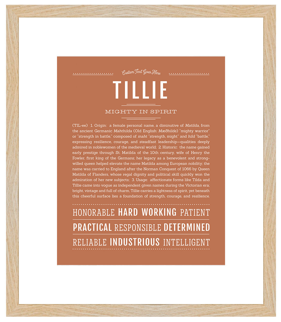 Tillie | Name Art Print