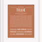 Tillie | Name Art Print