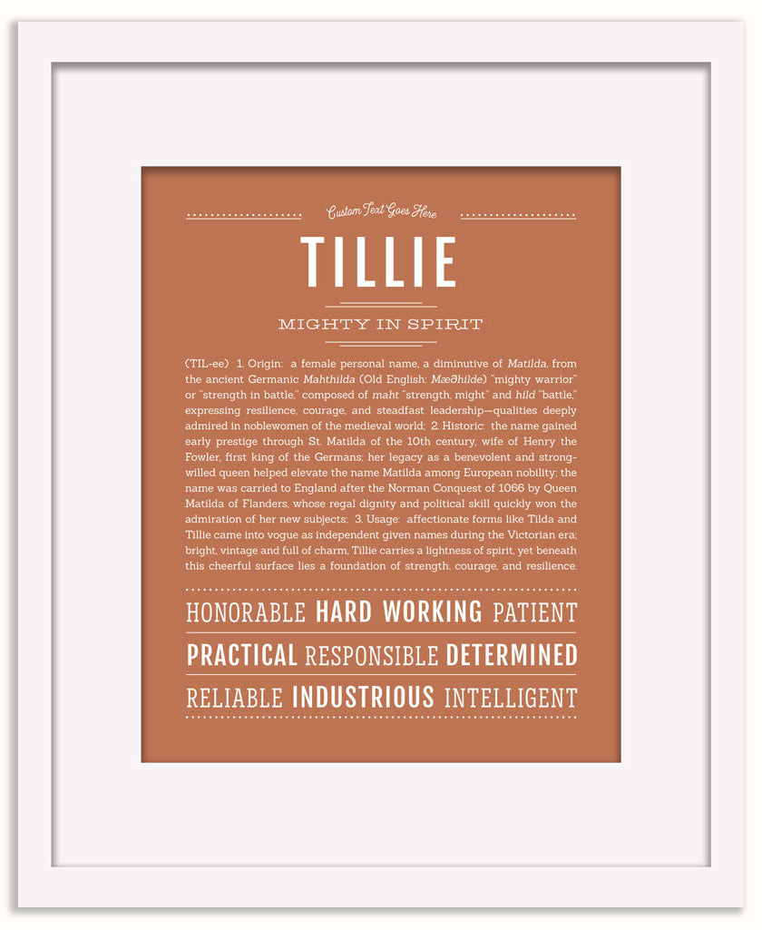 Tillie | Name Art Print