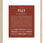 Tilly | Name Art Print