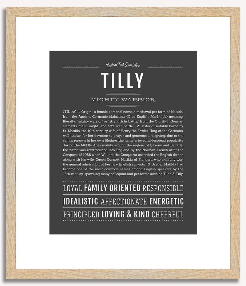 Tilly | Name Art Print