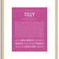 Tilly | Name Art Print