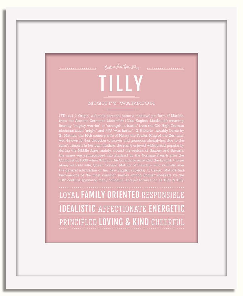 Frame Options | Dusty Rose | White Frame, Matted