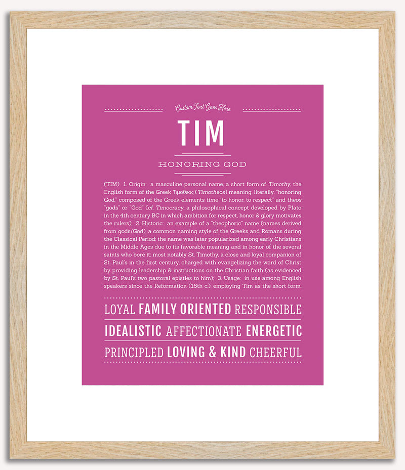 Tim | Name Art Print