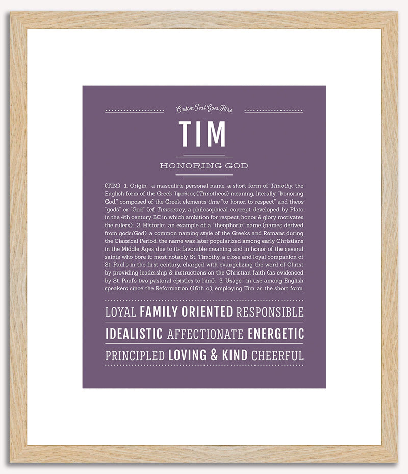 Tim | Name Art Print