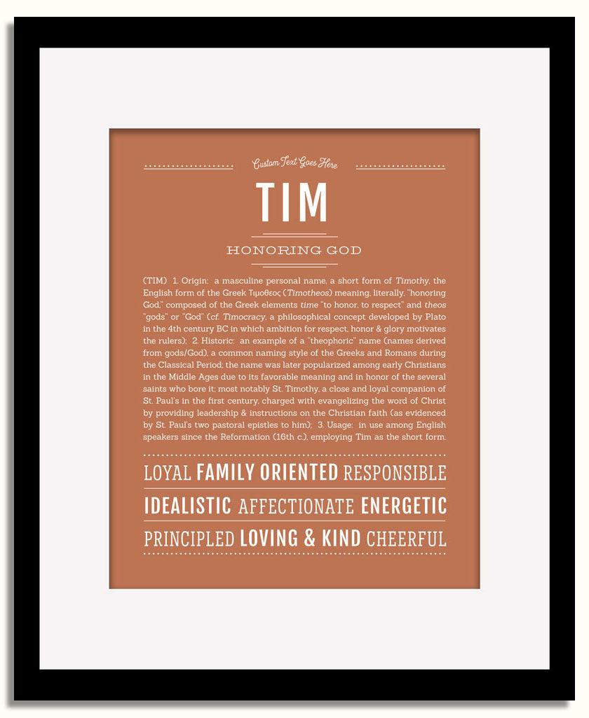 Frame Options | Terra Cotta | Black Frame, Matted