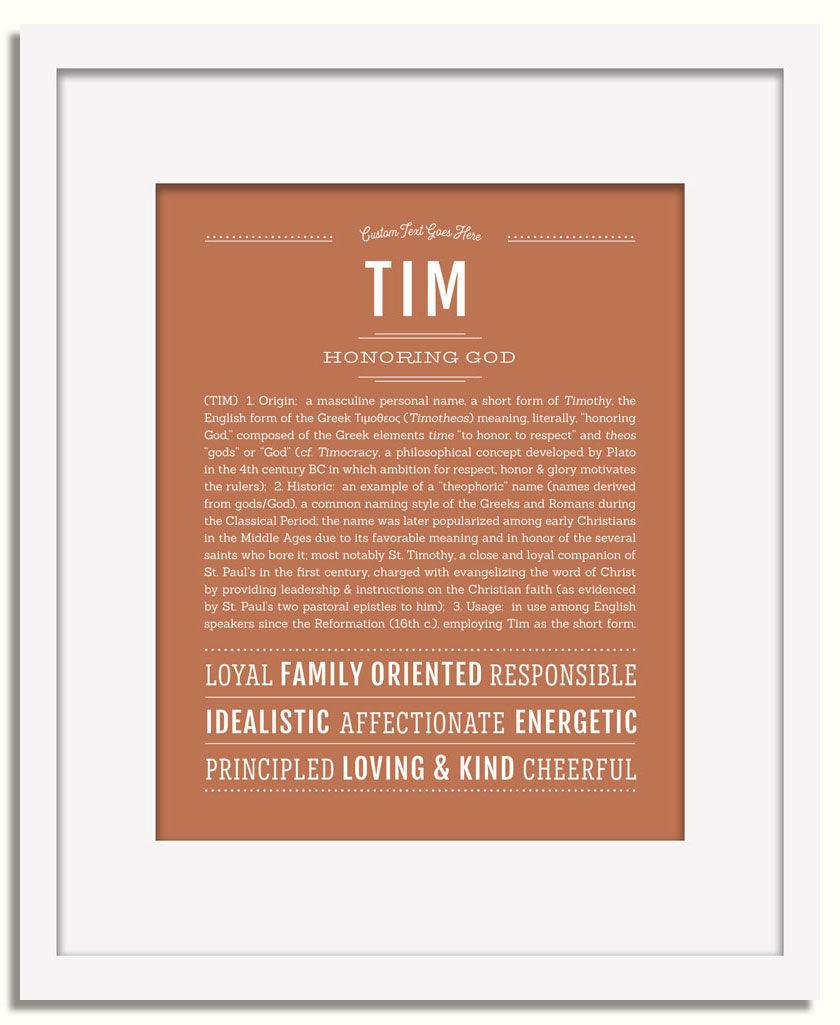 Frame Options | Terra Cotta | White Frame, Matted