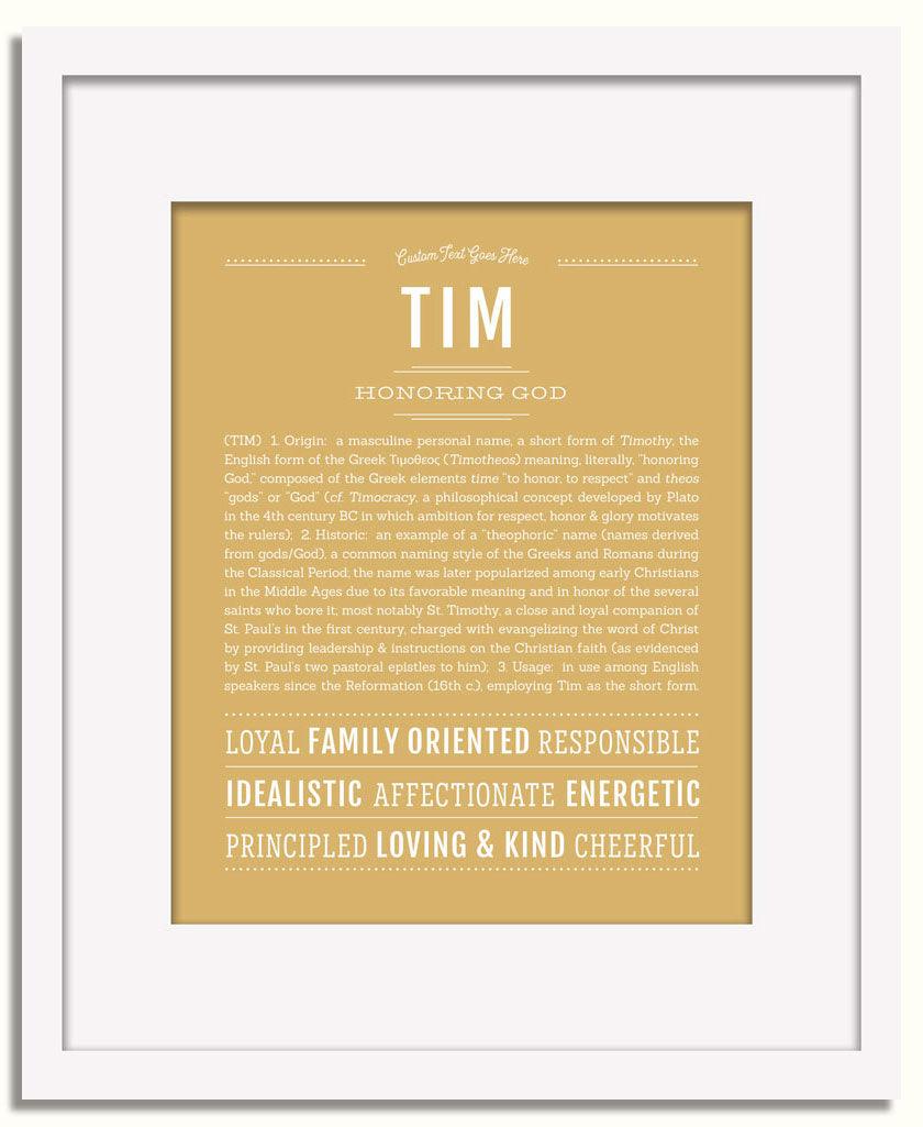 Frame Options | Matte Gold | White Frame, Matted