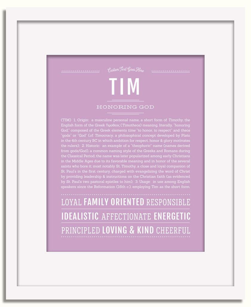 Frame Options | Lilac | White Frame, Matted