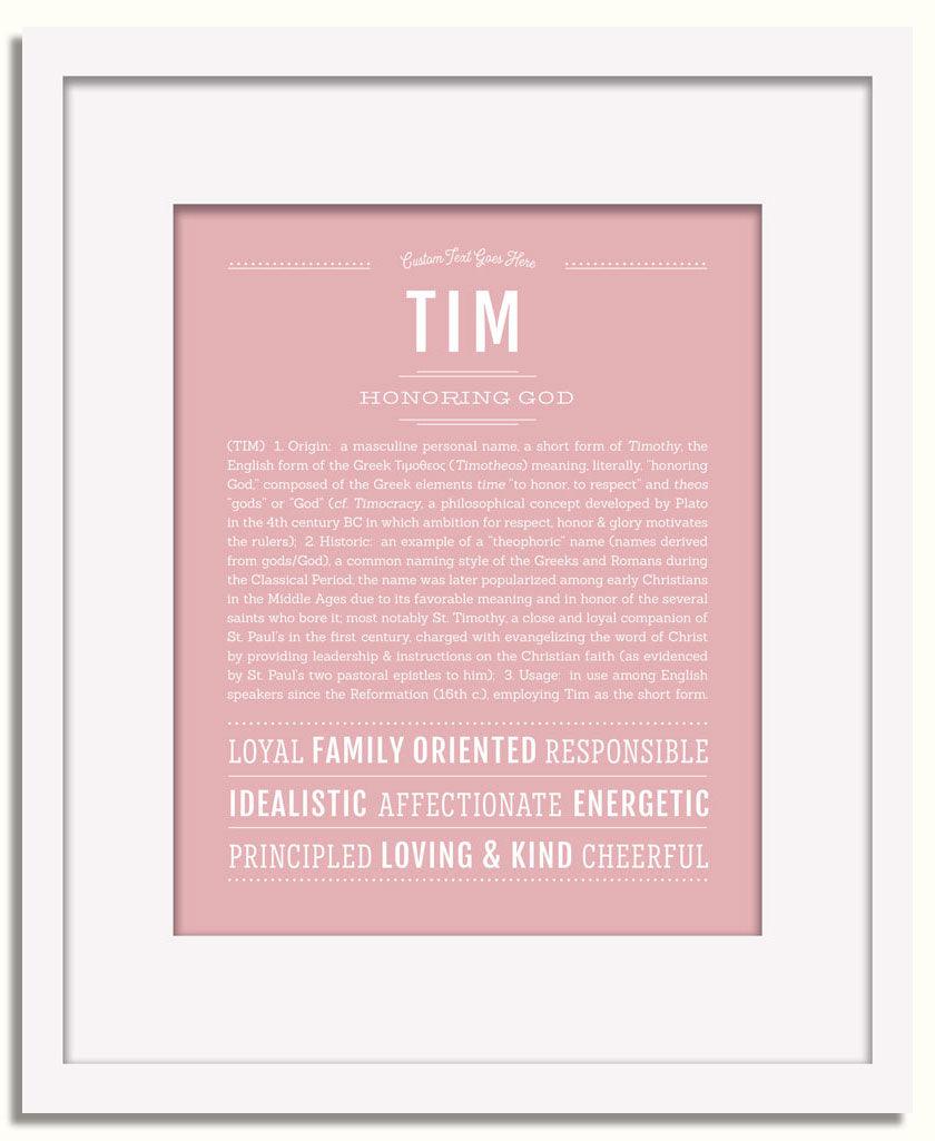 Frame Options | Dusty Rose | White Frame, Matted