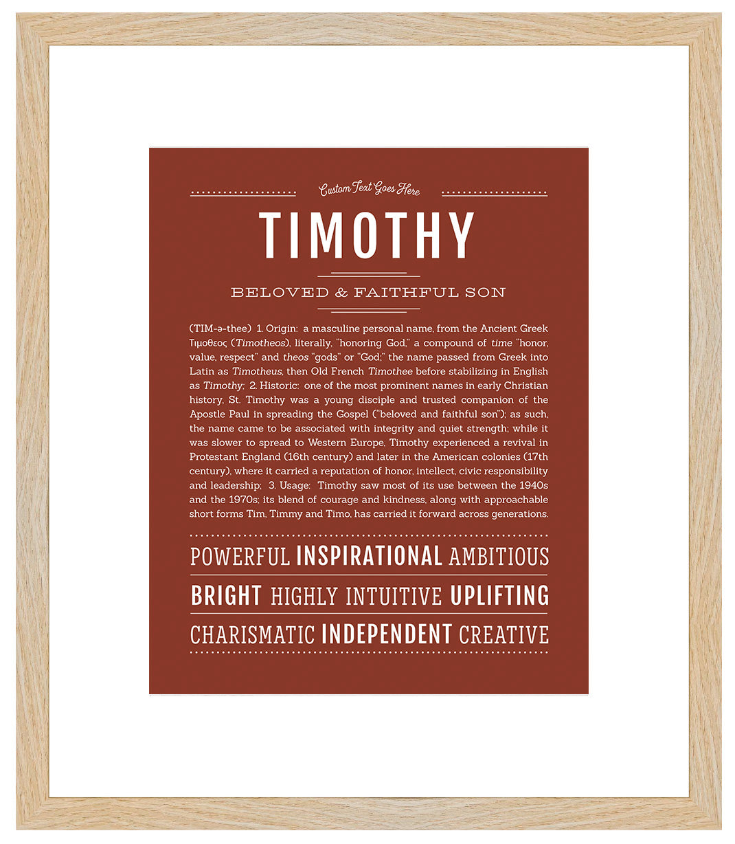 Frame Options | Bordeaux | Maple Frame, Matted