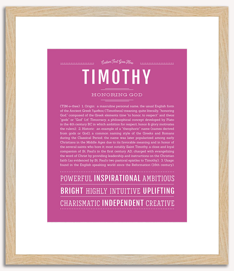 Timothy | Name Art Print