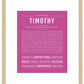 Frame Options | Dark Pink | Maple Frame, Matted