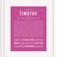 Frame Options | Dark Pink | White Frame, Matted