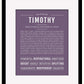 Frame Options | Deep Purple | Black Frame, Matted