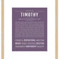 Frame Options | Deep Purple | Maple Frame, Matted