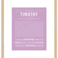 Frame Options | Lilac | Maple Frame, Matted