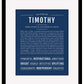 Frame Options | Midnight Blue | Black Frame, Matted