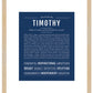 Frame Options | Midnight Blue | Maple Frame, Matted