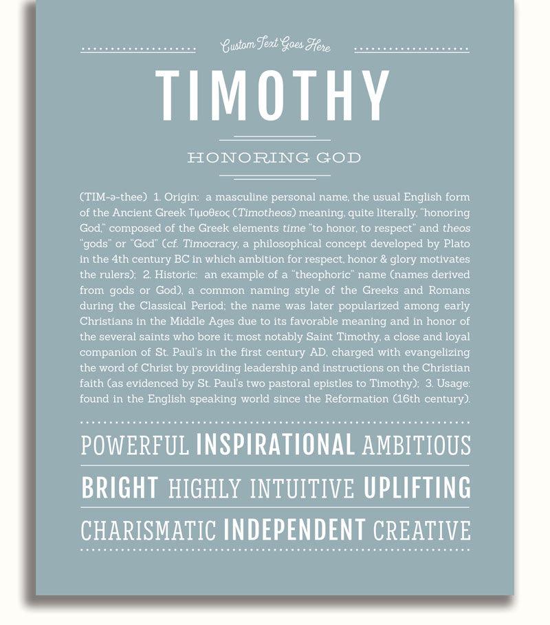 Timothy | Name Art Print – Name Stories Timothy | Name Art Print – Name Stories