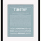 Frame Options | Powder Blue | Black Frame, Matted