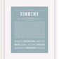 Frame Options | Powder Blue | White Frame, Matted