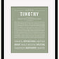 Frame Options | Sage | Black Frame, Matted