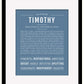 Frame Options | Steele Blue | Black Frame, Matted