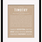 Frame Options | Tan | Black Frame, Matted