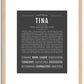 Tina | Name Art Print