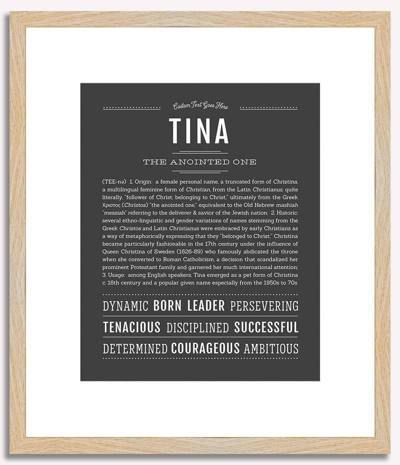 Tina | Name Art Print