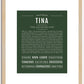 Tina | Name Art Print