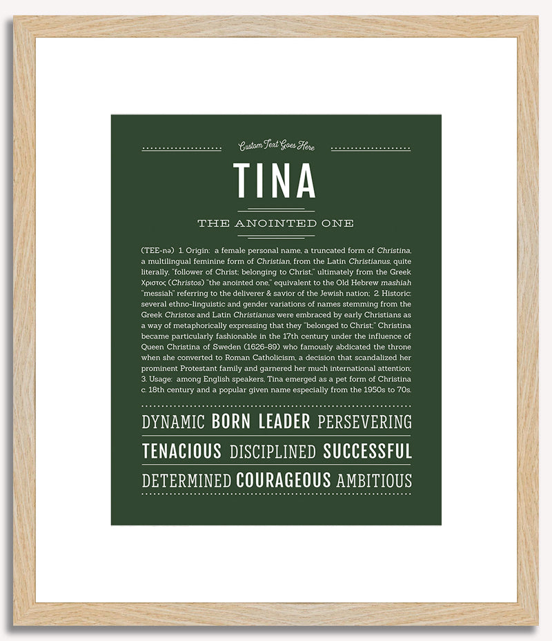 Tina | Name Art Print