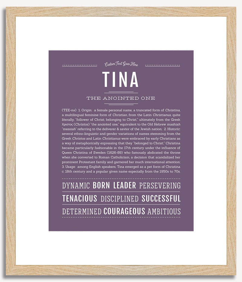 Tina | Name Art Print