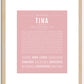 Tina | Name Art Print