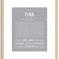 Tina | Name Art Print