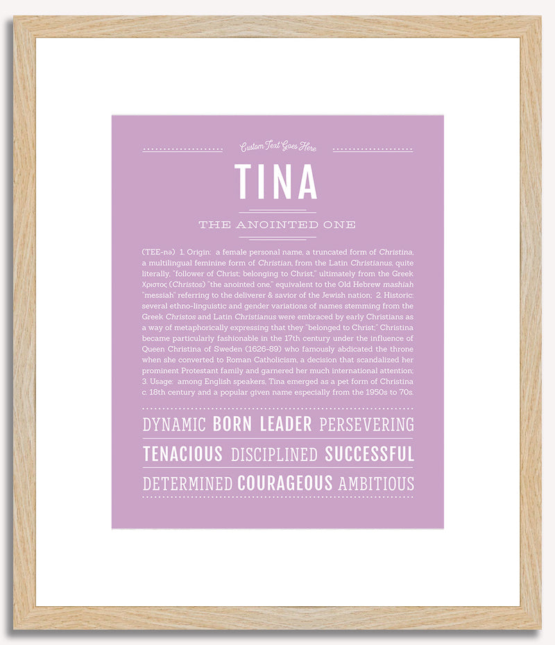 Tina | Name Art Print