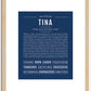 Tina | Name Art Print