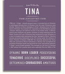 Tina Name Rocks Tina Personalized Name Meaning Art Prints – Name Stories