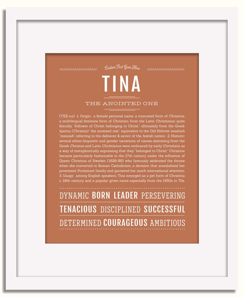 Frame Options | Terra Cotta | White Frame, Matted