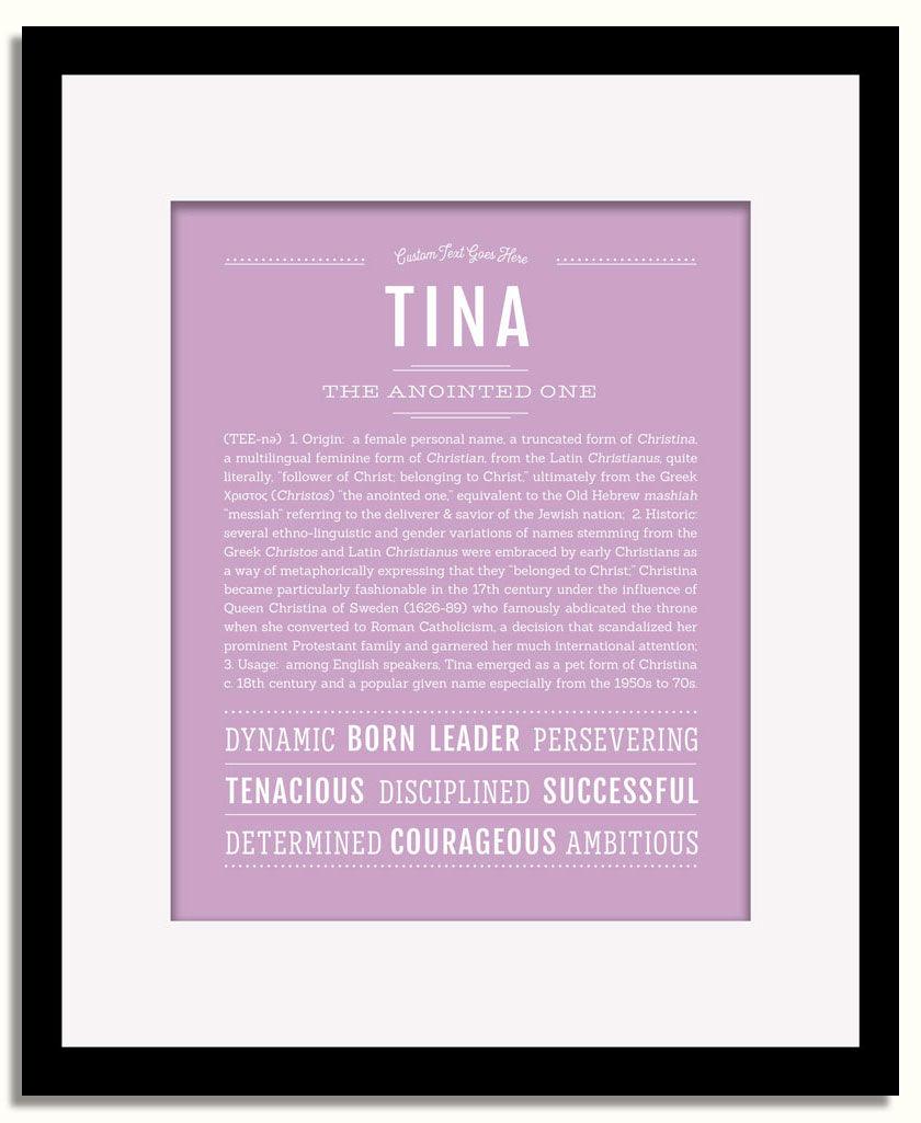 Frame Options | Lilac | Black Frame, Matted