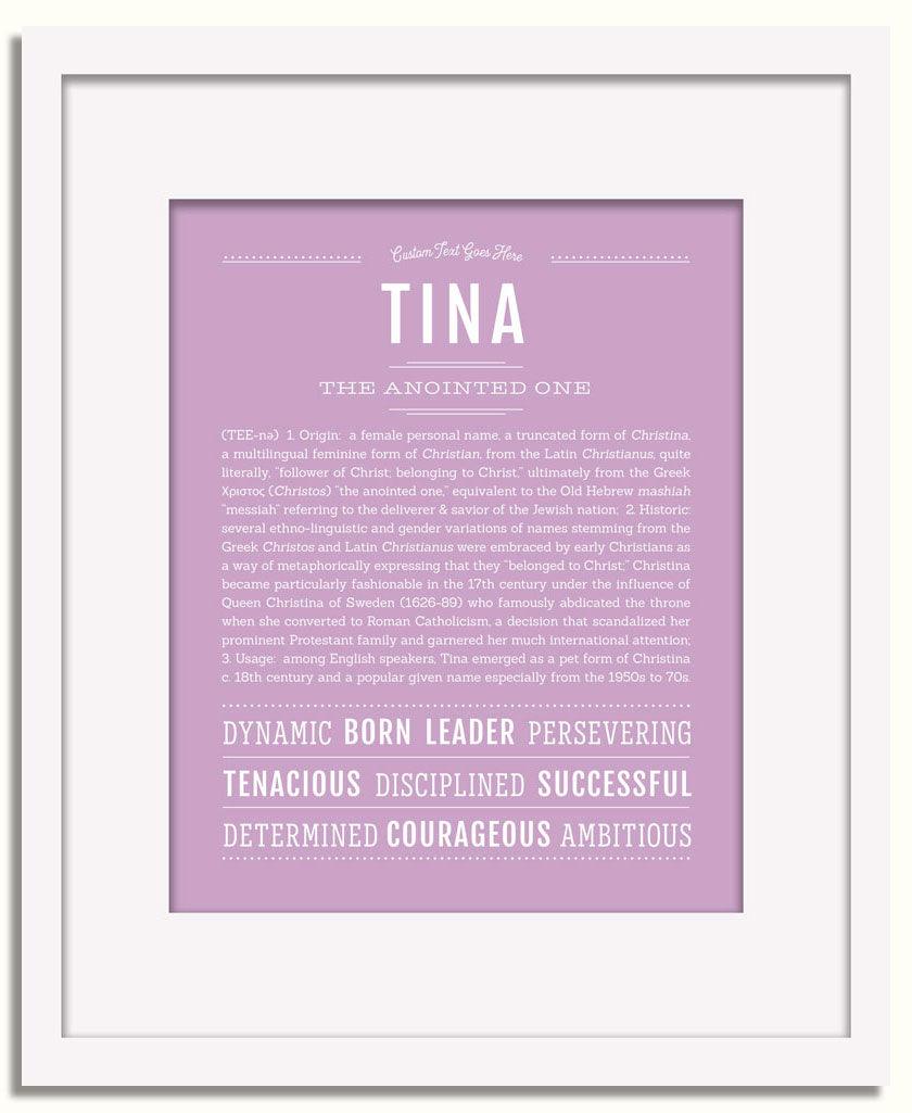 Frame Options | Lilac | White Frame, Matted