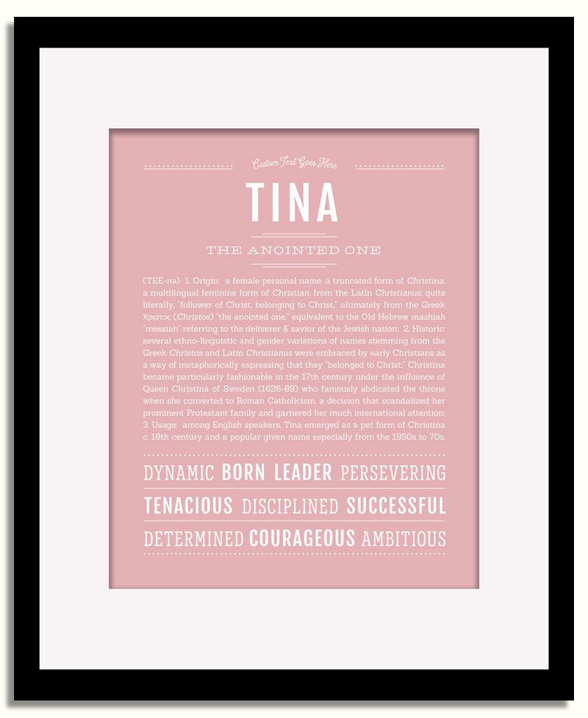 Frame Options | Dusty Rose | Black Frame, Matted