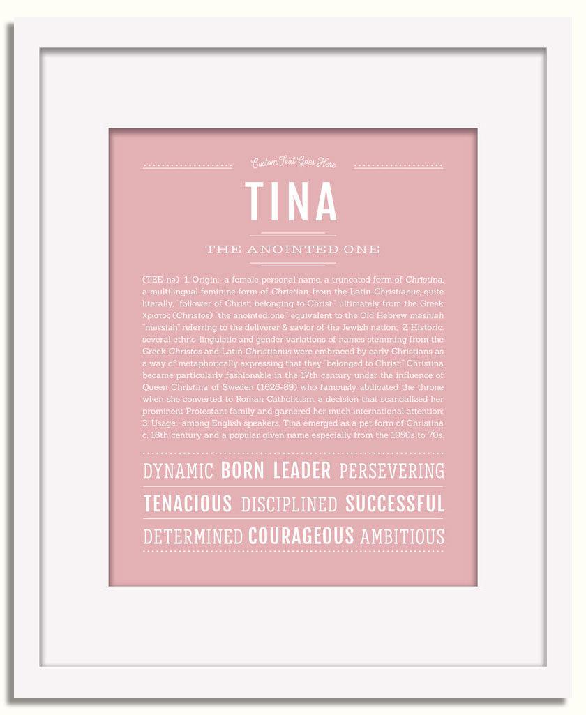 Frame Options | Dusty Rose | White Frame, Matted