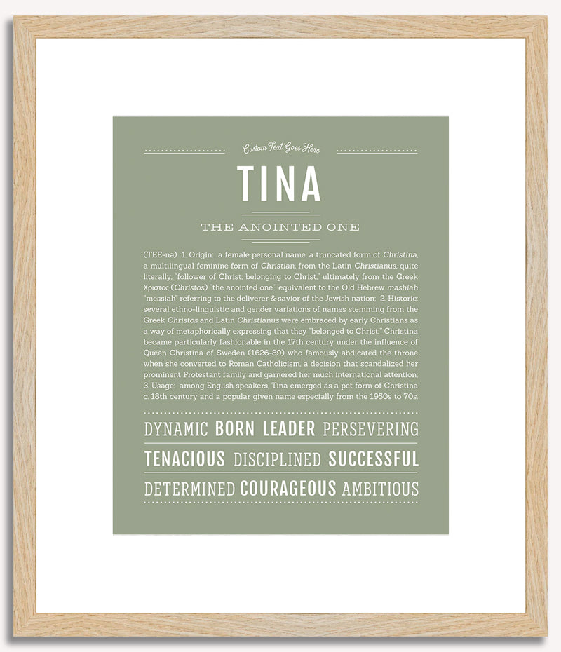 Tina | Name Art Print